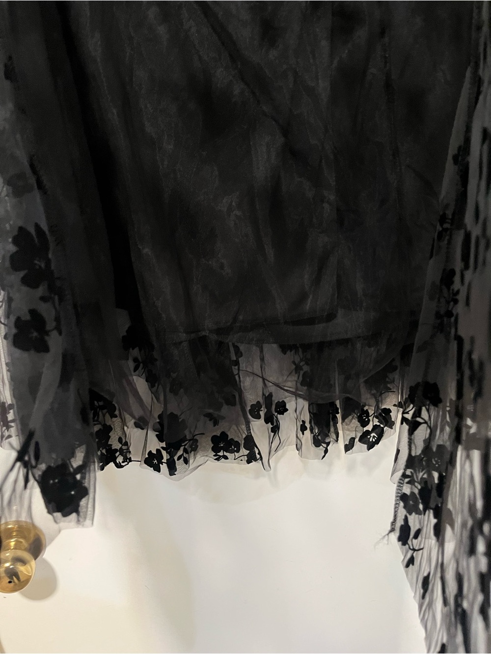 Chicwish Black Floral Mesh Midi Skirt - Women - Picture 5 of 7